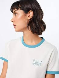 Lee Ringer Tee SS 100% Cotone, Avorio (Faded Green LF), L Donna :  Amazon.it: Moda