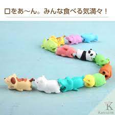 かわいい動物アニマル虎トラ ケーブルバイト 三色猫ネコiphoneケーブルアクセサリー熊クマcablebite蛙カエル 動物 カエル キャラクター 動物 かわいい