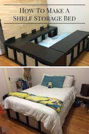 Diy Shelf Bed Storage Diy Storage Bed Storage Kids Room Bedroom Diy