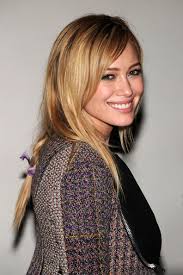 Medium hairstyles for thin hair with medium length bangs. Hilary Duff Cute Medium Braided Hairstyle Hairstyles Weekly