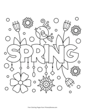 Free printable spring coloring pages for kids. Spring Coloring Pages Free Printable Pdf From Primarygames