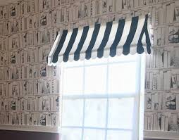 Black And White Striped Awning Material Custom Striped Awning Valance Scalloped Edge Indoor Awning Etsy Indoor Awnings Canopy Curtains Indoor Canopy