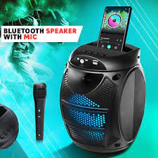 39% off bakeey ds868 wireless bluetooth microphone speaker hifi dsp noise reduction tf card ktv mic 1200mah handheld singing player 0 review cod. Buy Bluetooth Speaker With Mic Black Online Dubai Uae Ourshopee Com Ow7083