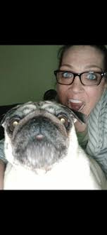 Trying to eat sisters homework 💙