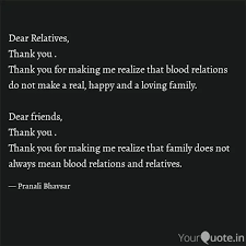 Not because you don't care but because they don't. Dear Relatives Thank Yo Quotes Writings By Pranali Yourquote