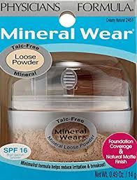 Physicians Formula Mineral Wear Talc Free Loose Powder Creamy Natural 0 49 Ounce