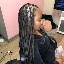 Brown Black And Blonde Knotless Box Braids Knotless Box Braids Alexistouch Box Braids Hairstyles Box Braids Styling Blonde Box Braids