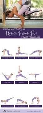 Arm Balance Power Yoga Flow For Flying Pigeon Pose Eka Pada Galavasana The Journey Junkie Flying Pigeon Pose Pigeon Pose Power Yoga