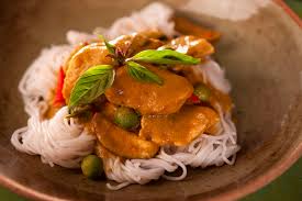 This easy chicken satay recipe features a potent marinade of red curry paste and coconut, chicken seared to perfection, and served up with peanut sauce. Thai Peanut Chicken Thighs Recipe Yummymummyclub Ca