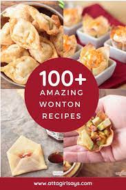 100 Amazing Wonton Recipes To Try Right Now Wonton Recipes Wonton Wrapper Recipes Appetizers Wonton Wrapper Recipes