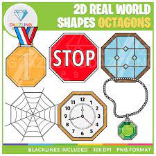 2d Shapes Real Life Objects Clip Art Octagons 2d Shapes Clip Art Shapes