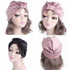 2pcs 100 Silk Sleeping Sleep Hat Night Hair Styling Care Bonnet Wrap Ebay Night Hairstyles Scarf Hairstyles Sleep Hat