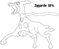zygarde 10 coloring page pokemon percent pages coloriage petit dragon