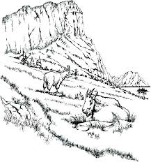 Use these images to quickly print coloring pages. Mountains Landscape Coloring Page Free Printable Coloring Pages For Kids