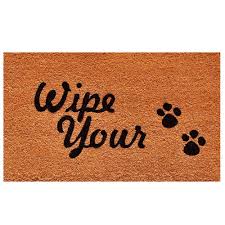 Wipe your paws 18 x 30 brown door mat: Calloway Mills Wipe Your Paws Door Mat 17 In X 29 In 100461729 The Home Depot