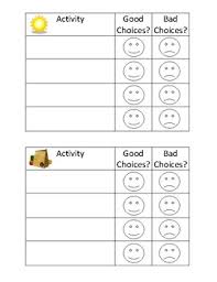 Morning Afternoon Simple Behavior Chart