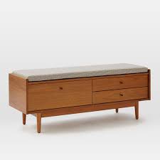 Pottery barn samantha bench at pottery barn. Mid Century Entryway Bench W Storage West Elm Canada