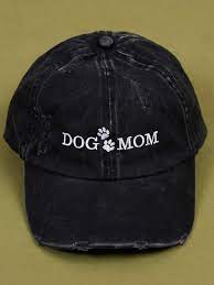 Dog Mom Paw Print Distressed Baseball Cap Hats Accessories Dog Mom Diy Dog Collar Fancy Dog
