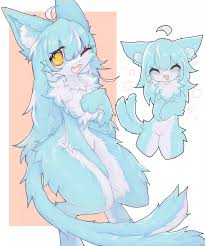 I wanted to draw Omaneko after seeing him here 🩵 (art by me) nudes by  Purrless