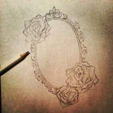 Pin By Mary Wilson On Body Art Framed Tattoo Cameo Tattoo Mirror Tattoos