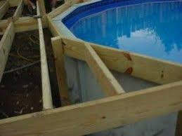 Building An Above Ground Pool Deck Part 1of 3 Pool Deck Plans Swimming Pool Decks In Ground Pools