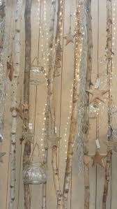 Weihnachtliche Wanddeko Aus Birkenstammen Birkenstamm Deko Deko Birke