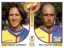 El encuentro se disputó la noche. Juan Carlos Burbano Wellington Sanchez Ecuador Korea Japan 2002 World Cup Sticker 518