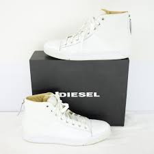 Check spelling or type a new query. Diesel High Top Sneaker Herren Schuhe S Emerald 41 Weiss Leder Schuhe Np 230 First1fashion