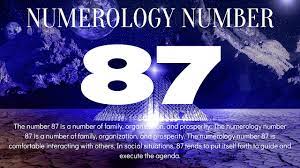 Numerology Number 87 Numerology Numerology Birth Date Angel Number Meanings