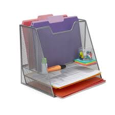 Check spelling or type a new query. Buy Mind Reader Three Tiered Desk Organizer Tray 5 Compartments Vertical Upright And Horizontal Wire Mesh Desktop Holder For Stackable File Folder Letter Mail Papers And Office Accessories Silver Online In Turkey 410711375