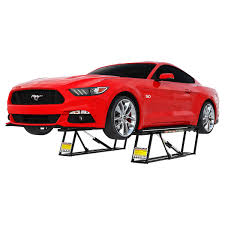 Take advantage of the unused space in your garage. Quickjack 5 000 Lb Capacity Portable Car Lift