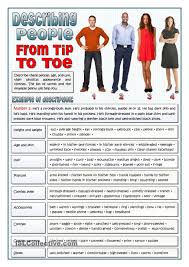 Describing People From Tip To Toe Vocabulary English Language Teaching Learn English Order Of Adjectives