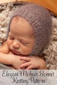 Knitting Pattern Knit Mohair Baby Bonnet Pattern Baby Bonnet Pattern Baby Knitting Patterns Baby Knitting