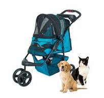 Durable Pet Stroller, Easy Fold, Quality mesh windows, Large Storage  Basket, Secure Cup Holder Tray, for Small to Medium Dog, Cat, Bunny,  Supports ...