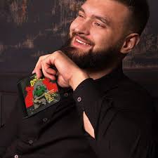 Mf Doom Wallet for Men Leather Purse Clutch Card Holders Travel Wallet Thin  Money Bag Cash Case