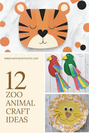 12 Zoo Animal Craft Ideas To Do During Spring Break Zoo Animal Crafts Zoo Crafts Preschool Zoo Crafts