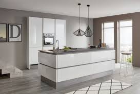 complete keuken glossy white keuken met kookeiland moderne keukens keuken