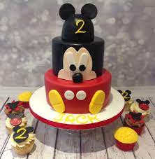 With full of details of tenderness, color, fun, and all friends of the cutest little mouse on television to celebrate your little gentleman's birthday together. Mickey Mouse 3 Tiered Cake For A 2 Year Olds Birthday Party 2 Year Old Birthday Cake Mickey Mouse Birthday Party Baby Boy Birthday Themes