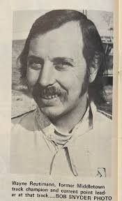 Wayne Reutimann ... Sam Rosenberg photograph. Looks like Leroy Amy in the  driver's seat in the car next to Reutimann