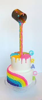 Buttercream Cakes And White Chocolate Paint Cakes By Kerrin Gravity Cake Anti Gravity Cake Gravity Defying Cake