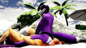 Furry Facesit Beach smother - ThisVid.com