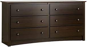 Farmhouse 7 drawer dresser sideboard long dresser | etsy. Amazon Com Prepac Fremont 6 Drawer Dresser Espresso Furniture Decor
