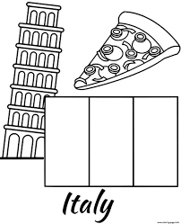 It is a peninsula that extends into the mediterranean sea. Italy Flag Coloring Pages Learny Kids
