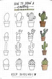 They are the last stage of this how to draw a cactus tutorial (01 min 26 sec). Wie Zeichnet Man Kakteen Vorlagen Kakteen Man Vorlagen Wie Zeichnet Bullet Journal Doodles Plant Doodle Easy Drawings