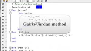 Qq jumlah operasi lebih banyak (50%) qq memiliki kelemahan yang sama dengan eliminasi gauss. Gauss Elimination And Gauss Jordan Methods Using Matlab Youtube