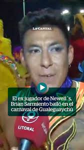 🎊 Brian Sarmiento bailó en el carnaval de Gualeguaychú