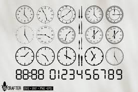 Download Round Clock And Clock Digital Number Graphic By Great19 Creative Fabrica PSD Mockup Templates