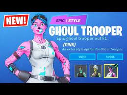 Grab the brainiac and ghoul trooper outfits with new styles and check out the new double up emote in the item. Og Pink Ghoul Trooper New Halloween Item Shop Update Fortnite Battle Royale Youtube