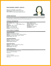 Sample Of Resume Format For Job Application Resume Templates Job Resume Format Resume Format Examples Job Resume