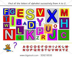 Simple and easy, this is actually how many british people pronounce z in . Find All Letters Vector Photo Free Trial Bigstock